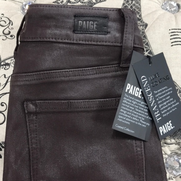 PAIGE Women's Skinny Jeans in Dark Brown - Picture 7 of 7
